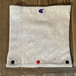 Champion Brand Neck Gaiter Scarf Gray Sweatshirt
